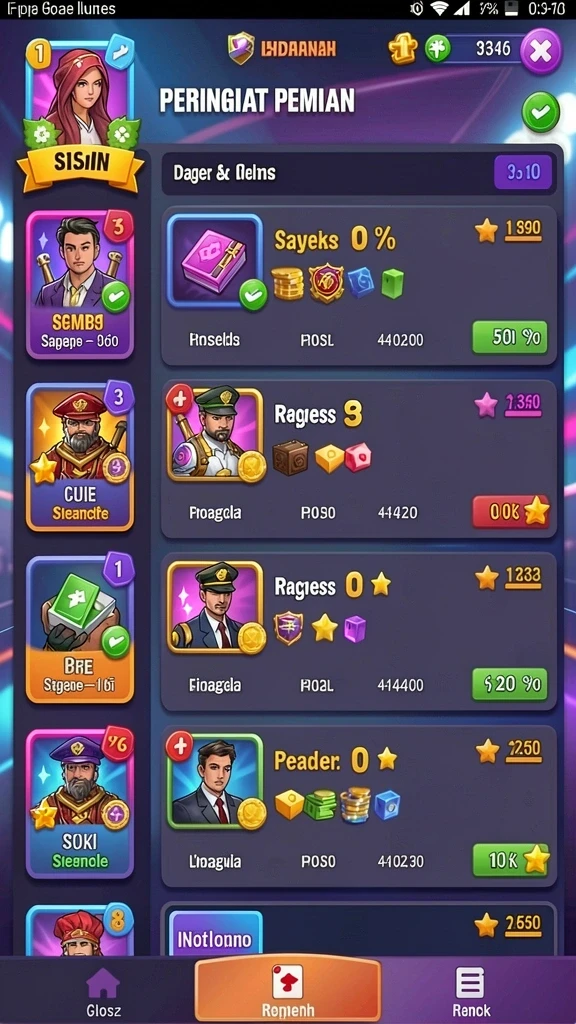 gawang69 - Tampilan menu utama yang mudah diakses.